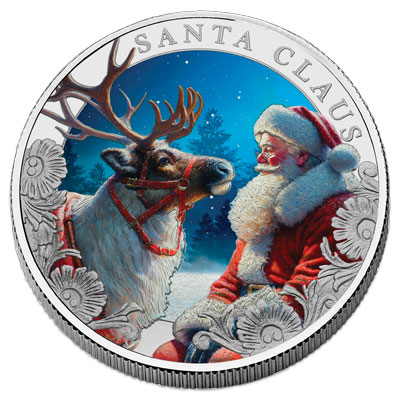 Santa and Reindeer coin - Littleton Coin Blog