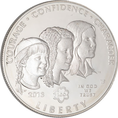 2013-W Girl Scouts of the U.S.A. Centennial Silver Dollar - Littleton Coin Blog