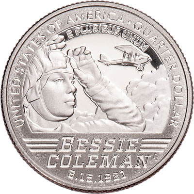 2023-S 99.9% Silver Bessie Coleman U.S. Women Quarter - Littleton Coin Blog