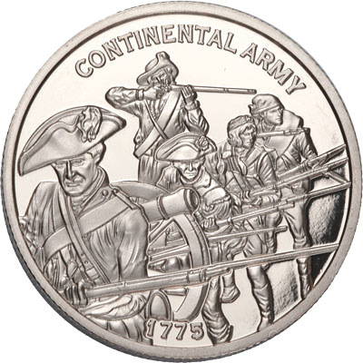 America 250th Niue Half Dollar Continental Army