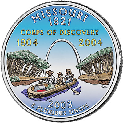 2003 Colorized Missouri Statehood Quarter - Littleton Coin Blog