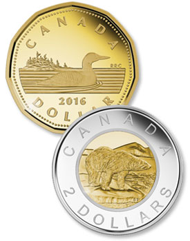 Loonie and Toonie coins - Littletoin Coin Blog