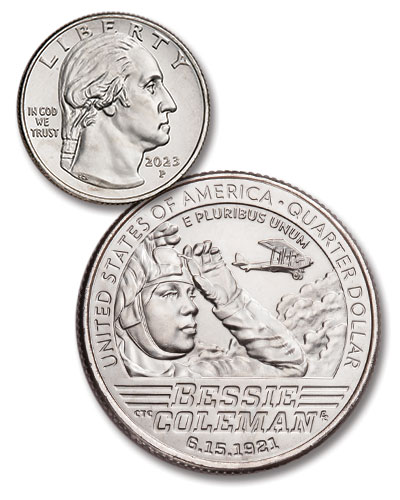 First 2023 Women Quarter, Bessie Coleman - Littleton Coin Blog