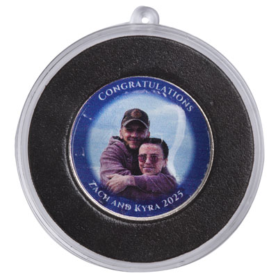 Marianne's Son's Engagement custom Kennedy half dollar with ornament capsule - Littleton Coin Blog