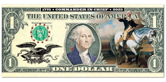 Colorized General George Washington $1 Federal Reserve Note - Littleton Coin Blog