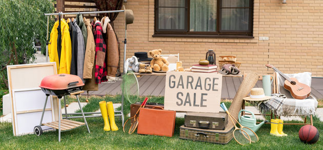 Garage sale image - Littleton Coin Blog