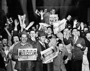 Crowd after WWII - Littleton Coin Blog