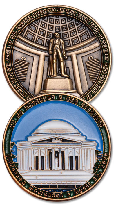 Jefferson Memorial Challenge Coin