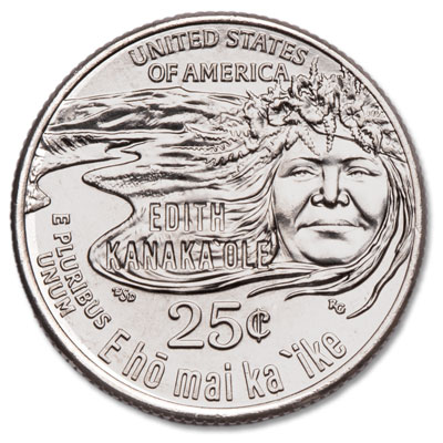 Edith Kanaka'ole quarter - Littleton Coin Blog