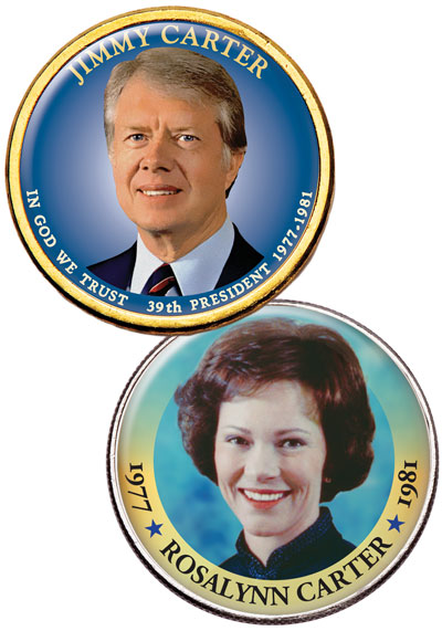 Jimmy and Rosalynn Carter Colorized Set - Littleton Coin Blog