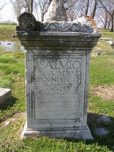 Ancient Roman grave marker [Photo by Ian W. Scott, CC-BY-SA-3.0]