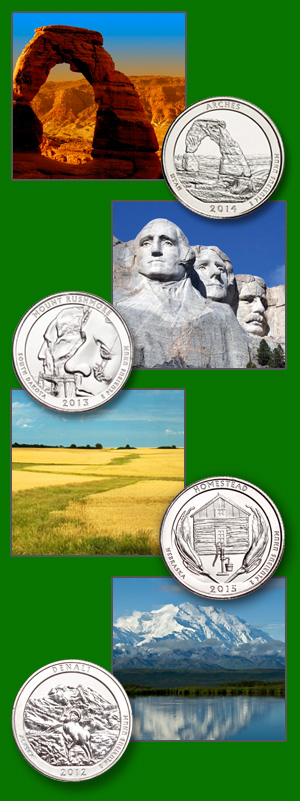 National Parks with corresponding quarter - Littleton Coin Blog