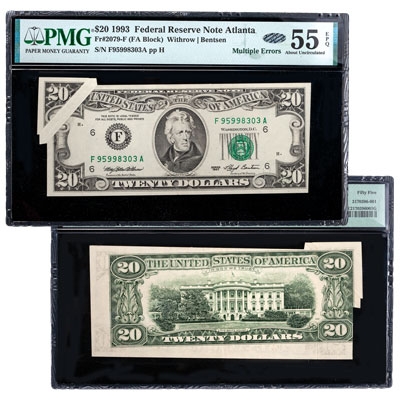1993 $20 Federal Reserve Note Error - Littleton Coin Blog