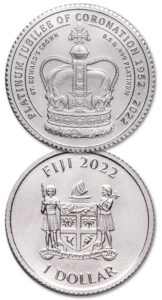 2022 Fiji 1/2 gram Platinum $1 Queen Elizabeth II Jubilee - Littleton Coin Blog