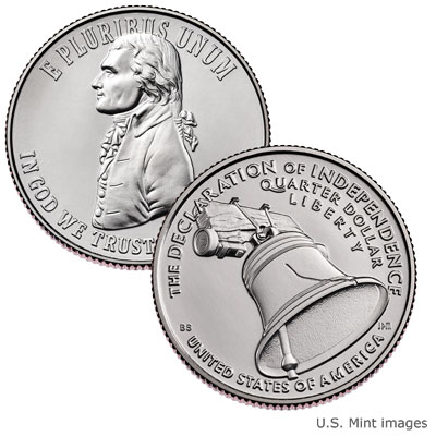 Declaration of Independence quarter, no privy mark - Littleton Coin Blog
