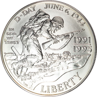 1993-D (1991-1995) 50th Anniversary of World War II Silver Dollar - Littleton Coin Blog