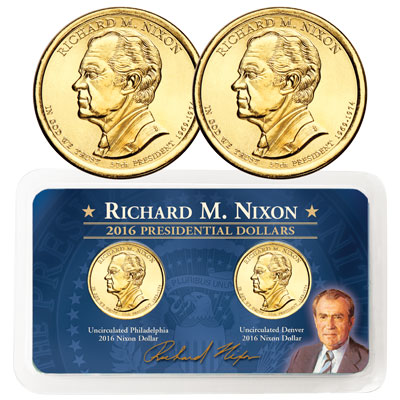 2016 P&D Richard M. Nixon Presidential Dollar Showpak - Littleton Coin Blog