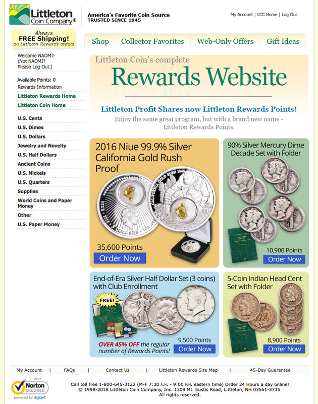 Reward, Redeem, Repeat! Littleton Coin Blog