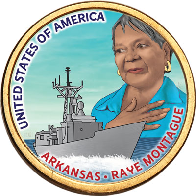 Colorized Arkansas U.S. Innovation Dollar - Littleton Coin Blog