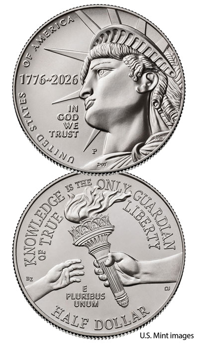 2026 Semiquincentennial Half Dollar - Littleton Coin Blog