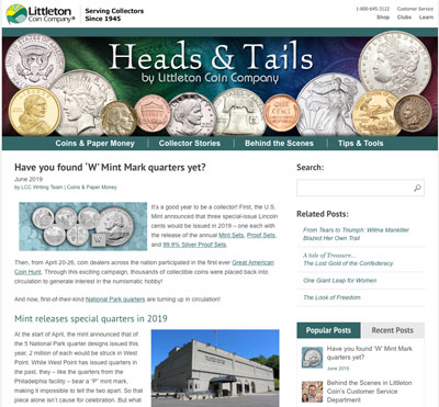 Heads & Tails blog - Littleton Coin Blog