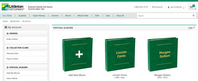 Virtual Albums Page - Littleton Coin Blog