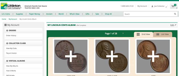 Virtual album grid view - Littleton Coin Blog