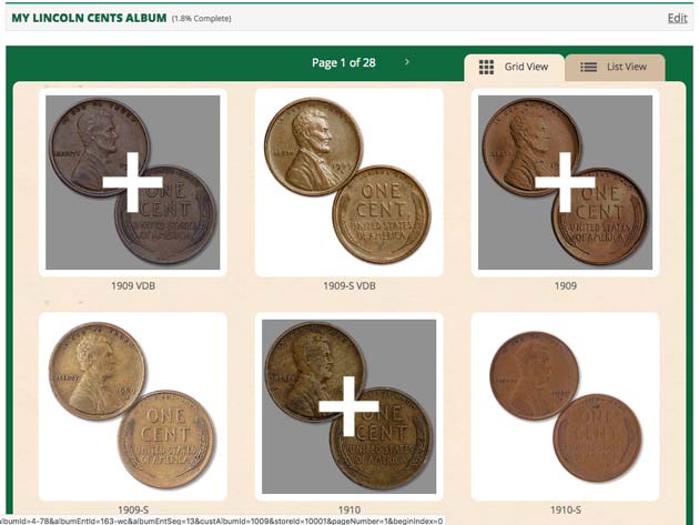 Virtual album Lincoln cent page - Littleton Coin Blog