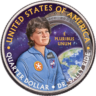 Dr. Sally Ride Colorized Women Quarter - Littleton Coin Blog