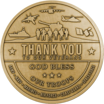 Thank You Veterans Challenge Coin - Littleton Coin Blog