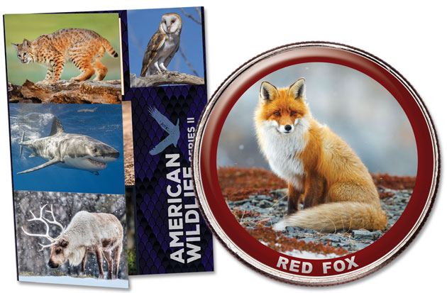 American Wildlife Series II Folder and Red Fox Coin - Littleton Coin Blog