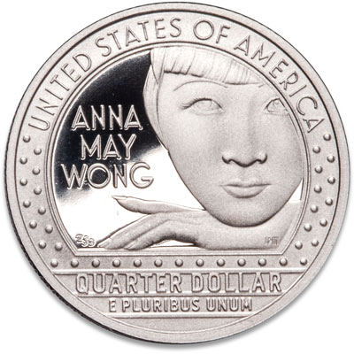 Anna May Wong Women Quarter Reverse - Littleton Coin Blog