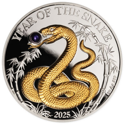 2025 Vanuatu 1 oz. Silver 20 Vatu Lunar Year of the Snake - Littleton Coin Blog