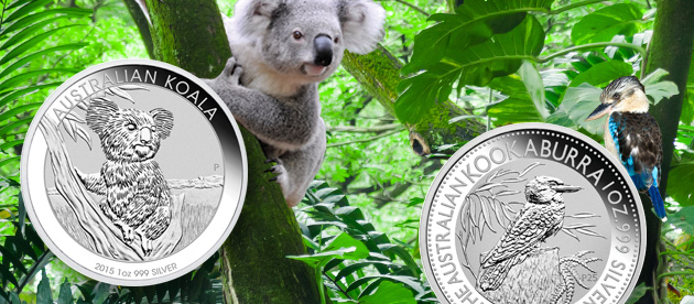Australia Koala and Kookaburra Coins