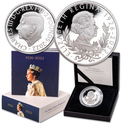 Great Britain Silver 2 Pound Queen Elizabeth II Memorial - Littleton Coin Blog