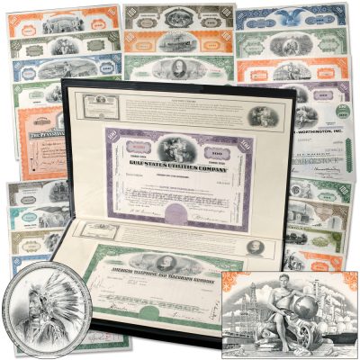 "Hot" stock and bond certificates collectibles recall legendary companies that built our country! - Littleton Coin Blog